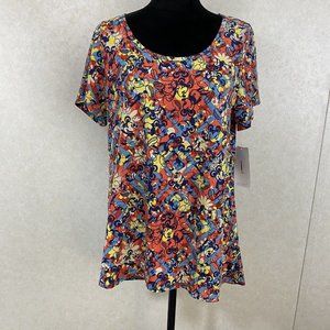 Lularoe Women's Disney Classic T Multi Color Mickey Top Size L NWT